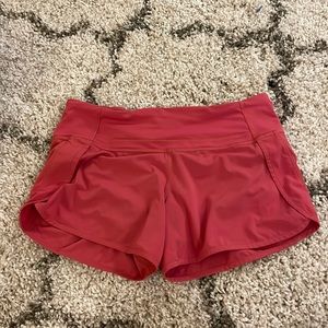 Lululemon // pink shorts